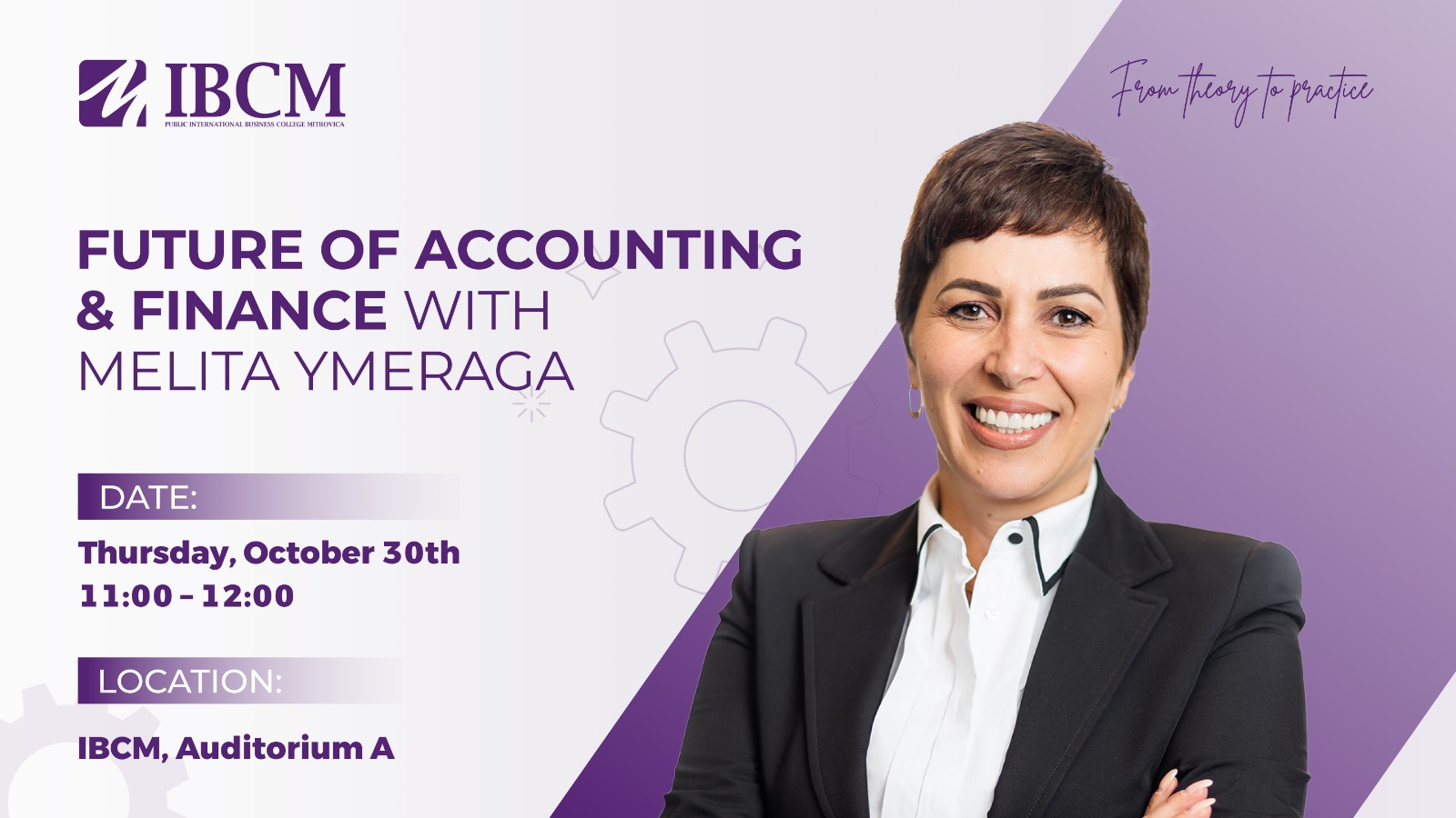 Invitation: The Future of Accounting & Finance – Workshop with Melita Ymeraga at IBCM